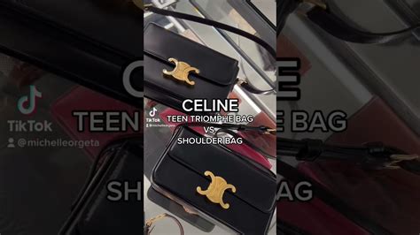 celine bags triomphe|Celine triomphe bag size comparison.